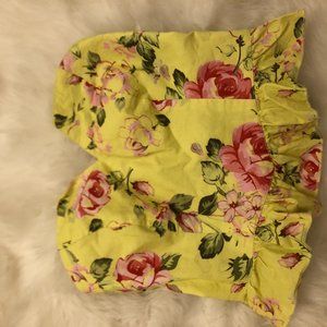 Urban outfitters yellow floral tube top